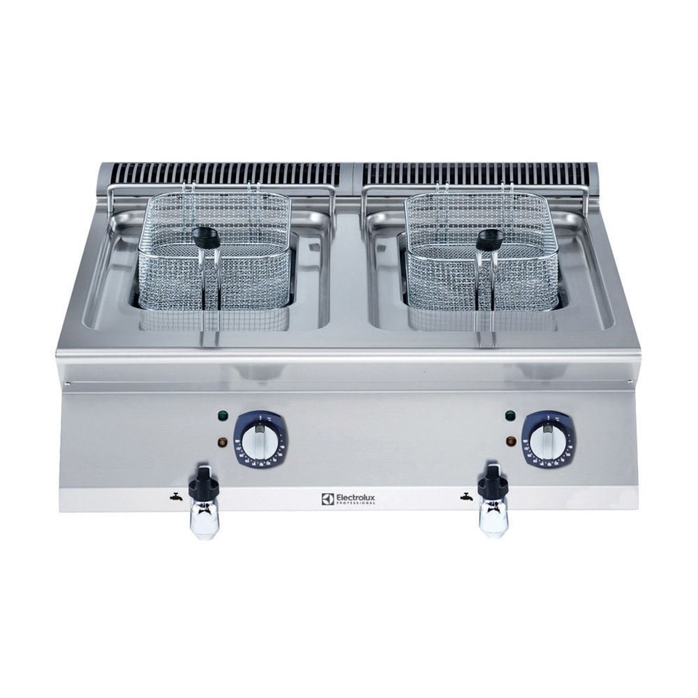 Electrolux 700XP Elektrikli 2 Hazneli Setüstü Fritöz-2x7Lt, 800x73x25 cm, 371076