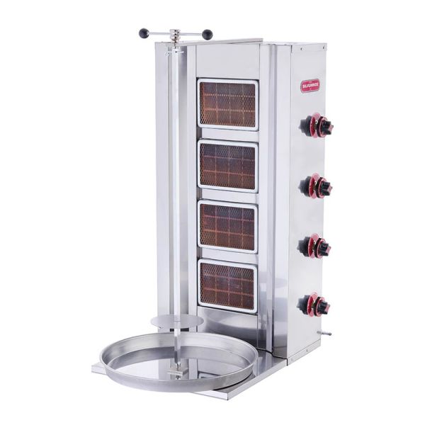 SilverInox Döner Ocağı, 4 Radyanlı, LPG'li, 2162