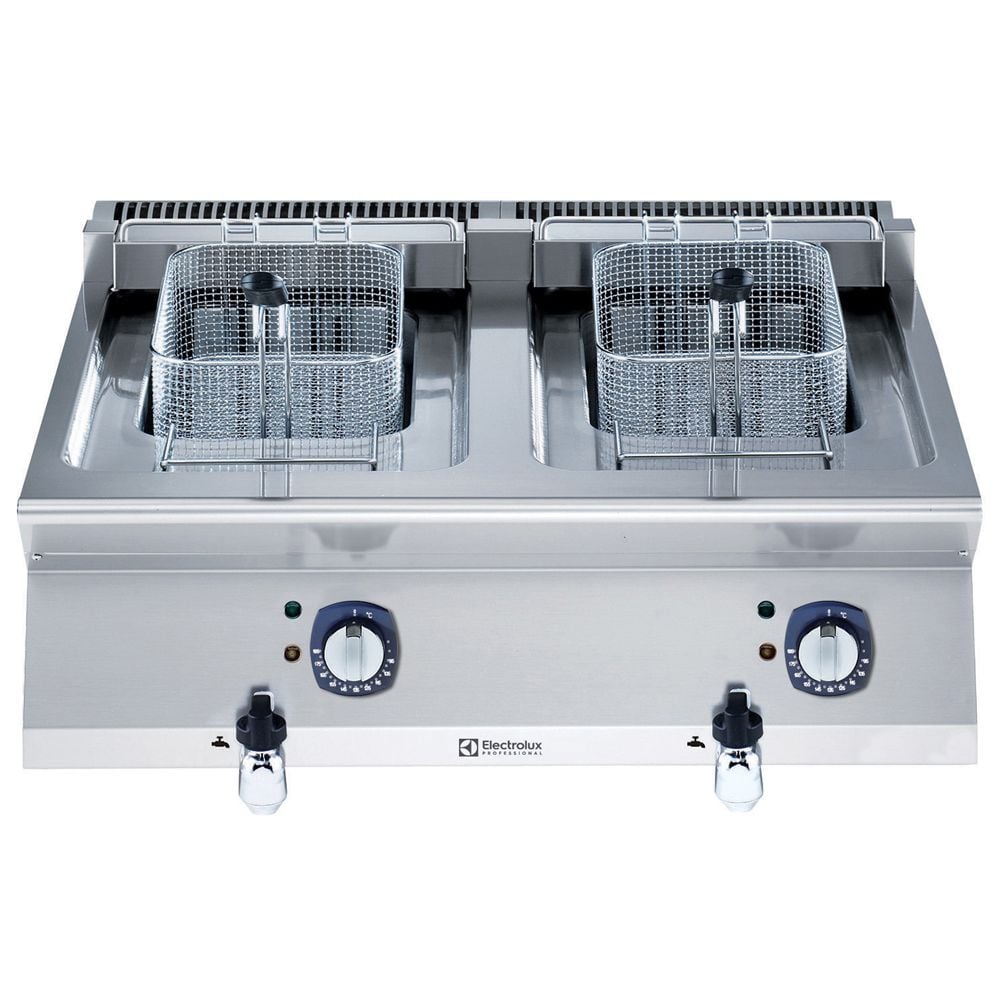 Electrolux 700XP Elektrikli 2 Hazneli Setüstü Fritöz-2x12Lt, 800x73x25 cm, 371080