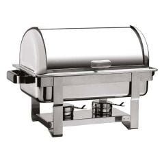 Öztiryakiler Chafing Dish, İçiçe Geçen Ayaklı, Yekpare Rolltop Kapak