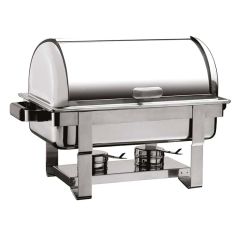 Öztiryakiler Chafing Dish, İçiçe Geçen Ayaklı, Yekpare Rolltop Kapak, Isıtıcısız