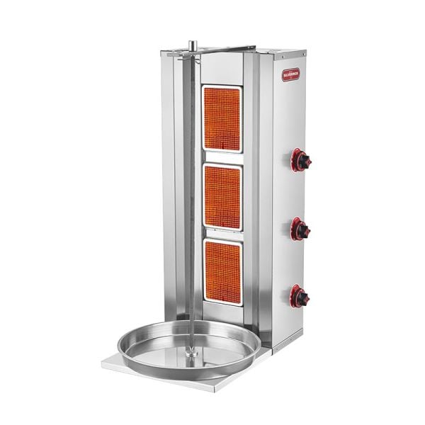 SilverInox Döner Ocağı, 3 Radyanlı, Doğalgazlı, 2165