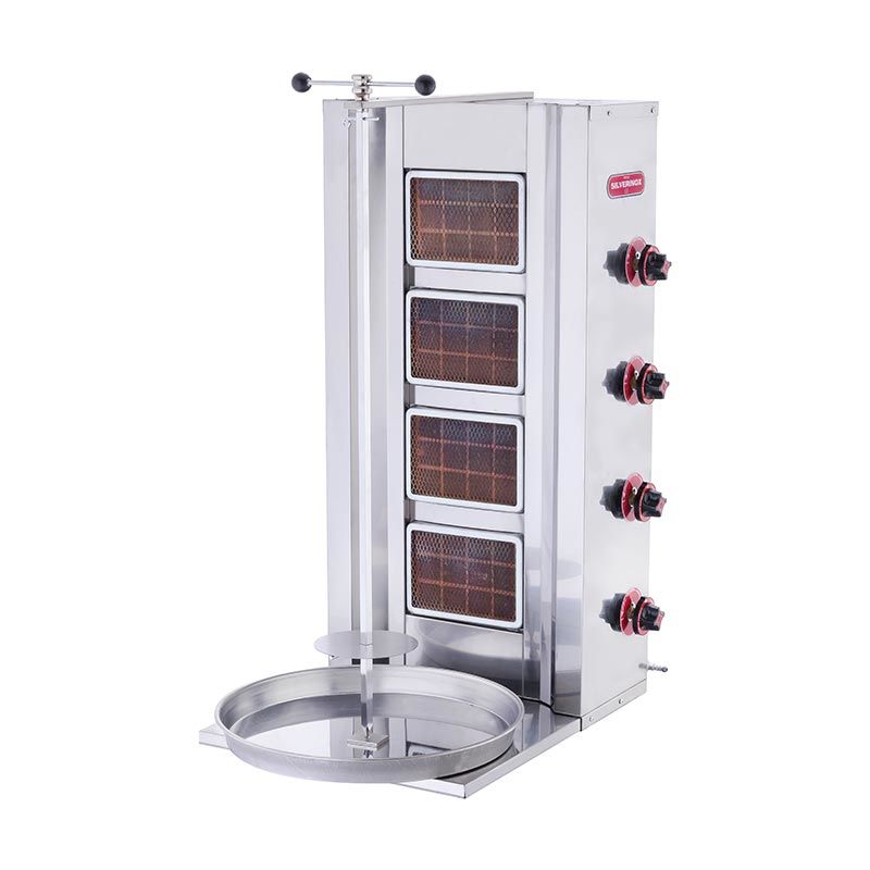 SilverInox Döner Ocağı, 4 Radyanlı, Doğalgazlı, 2166