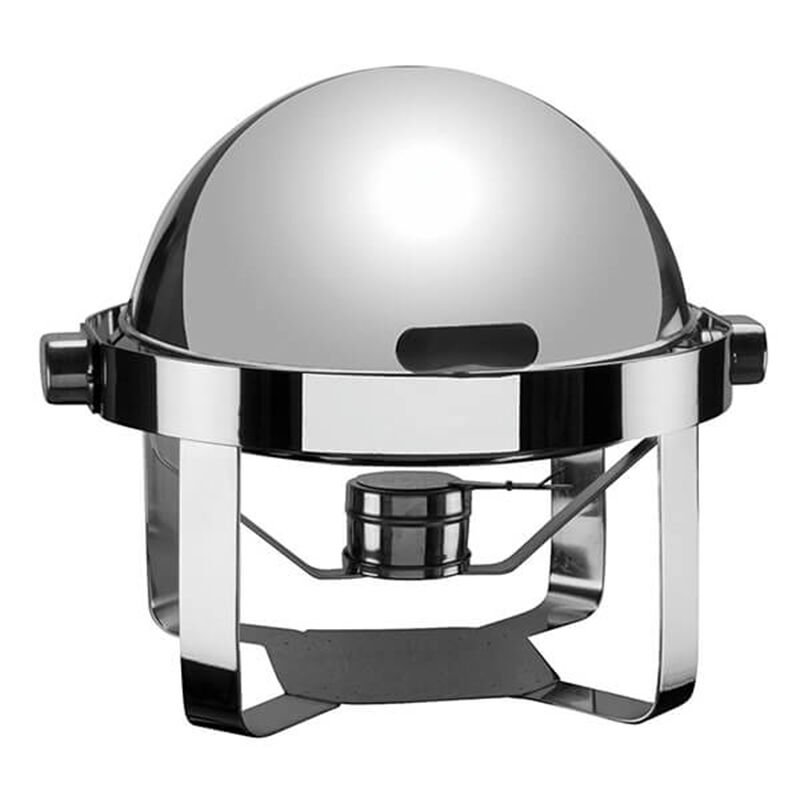 Öztiryakiler Chafing Dish, Düz Ayak Küresel Kapak, Isıtıcısız