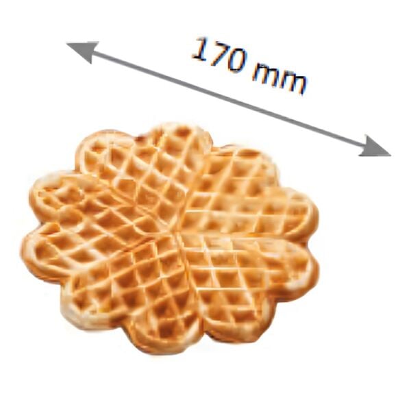 Omake Çiçek Çiftli Waffle Makinesi Elektrikli, Zaman Ayarlı WFL01.E22.0201