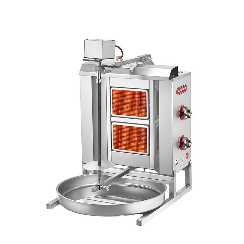 SilverInox Üstten Motorlu Döner Ocağı, 2 Radyanlı, Doğalgazlı Ce, 2164-U2