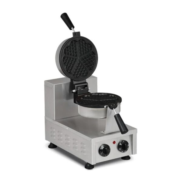 Omake Kalp Tekli Waffle Makinesi Elektrikli, Zaman Ayarlı WFL12.E12.0201