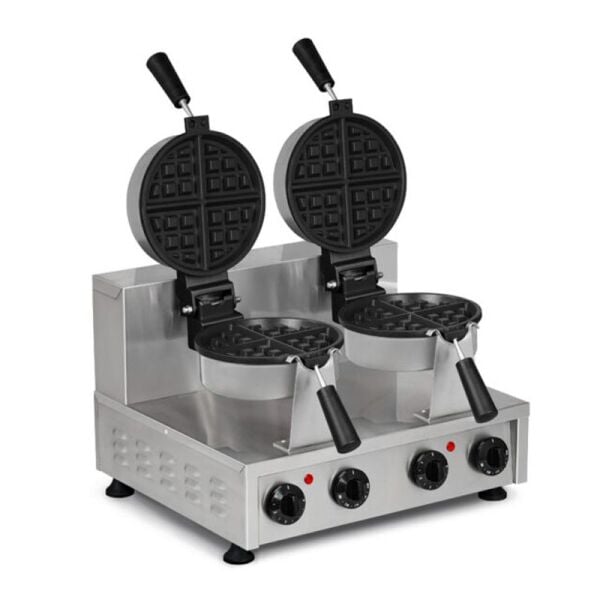 Omake Amerikan Çiftli Waffle Makinesi Elektrikli, Zaman Ayarlı WFL12.E22.0101