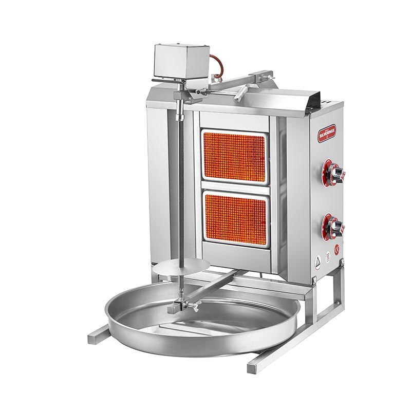 SilverInox Üstten Motorlu Döner Ocağı, 2 Radyanlı, LPG'li Ce, 2164-U2L