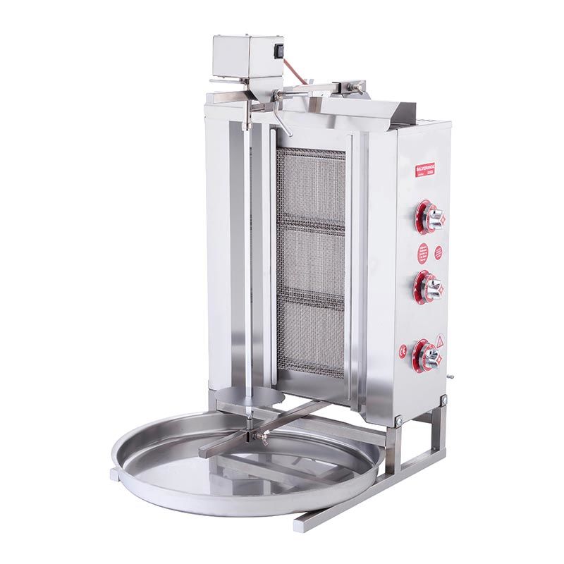 SilverInox Üstten Motorlu Döner Ocağı, 3 Radyanlı, LPG'li Ce, 2165-U3L