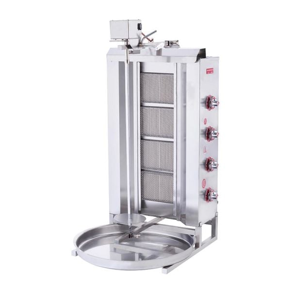 SilverInox Üstten Motorlu Döner Ocağı, 4 Radyanlı, LPG'li Ce, 2166-U4L