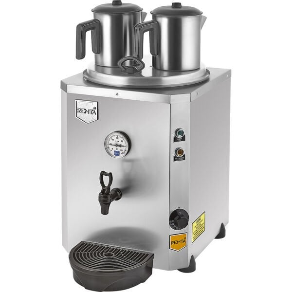 Remta 2 Demlikli Jumbo Çay Makinesi, 23 L, Şamandıralı DE11S