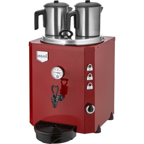 Remta 2 Demlikli Jumbo Çay Makinesi, 23 L, Şamandıralı DE11S