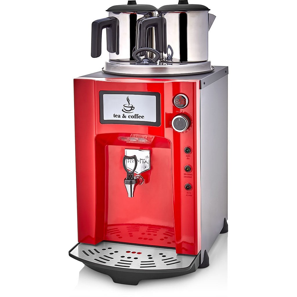 Remta 2 Demlikli Premium Jumbo Çay Makinesi, 15 L DE12P