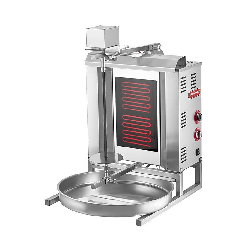 SilverInox Üstten Motorlu Döner Ocağı, 2 Radyanlı, Elektrikli, ED-02
