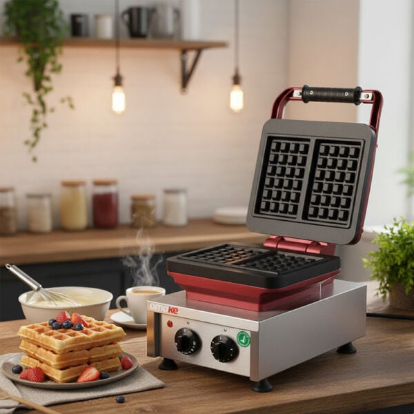 Omake Belçika Waffle Makinesi Elektrikli, WFL21.E12.0201