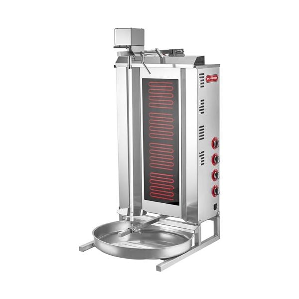 SilverInox Üstten Motorlu Döner Ocağı, 4 Radyanlı, Elektrikli, ED-04