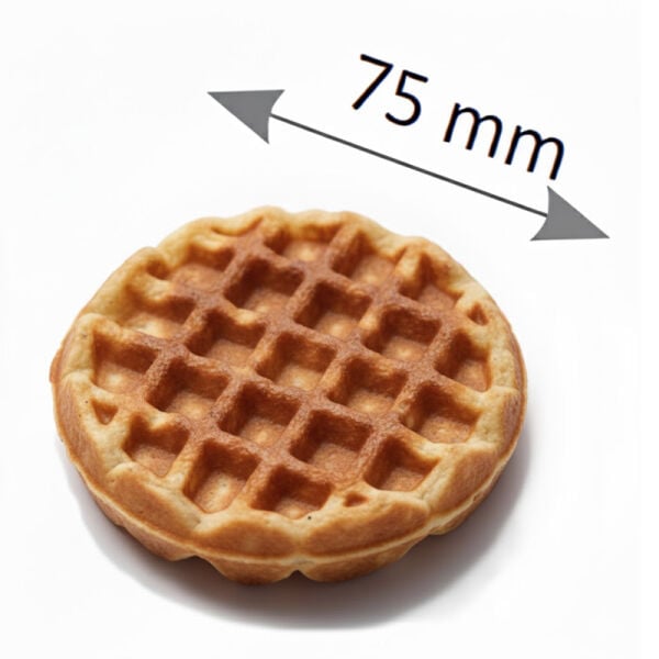 Omake Yuvarlak Mini Belçika Tekli Waffle Makinesi Elektrikli, WFL21.E12.0501