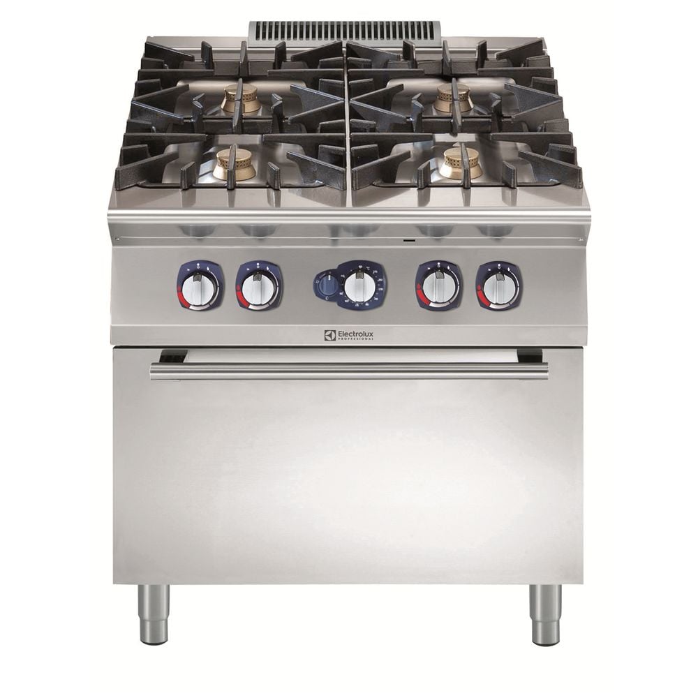 Electrolux 900XP 4-Açık Ateşli Kuzine, Gazlı Fırın, 800x93x85 cm, 391004