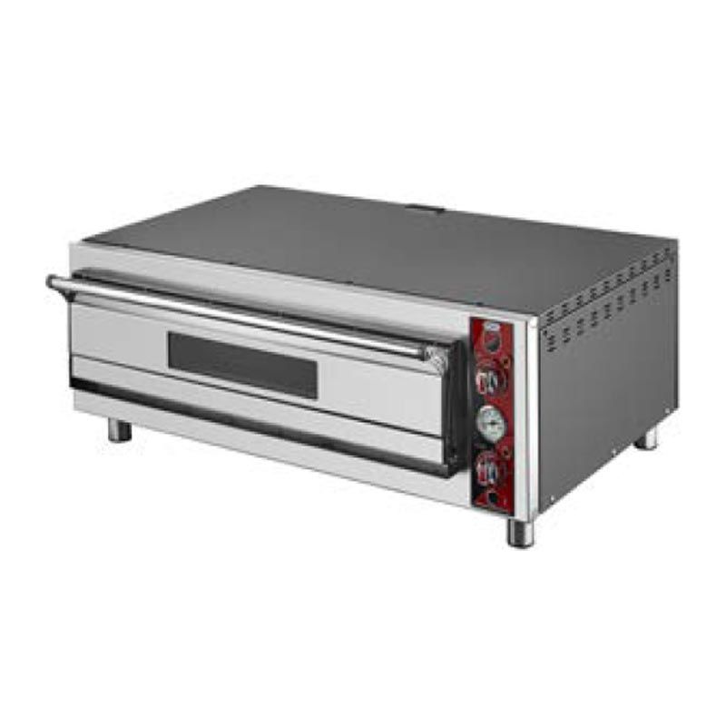 SilverInox 25 cm x 4 Pizza Kapasiteli Tek Katlı Pizza Fırını, Elektrikli, PF-52