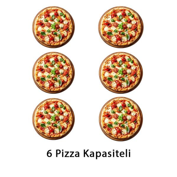 Silverinox 30 cm x 9 Pizza Kapasiteli Tek Katlı Pizza Fırını, Doğalgazlı, PF-92 G