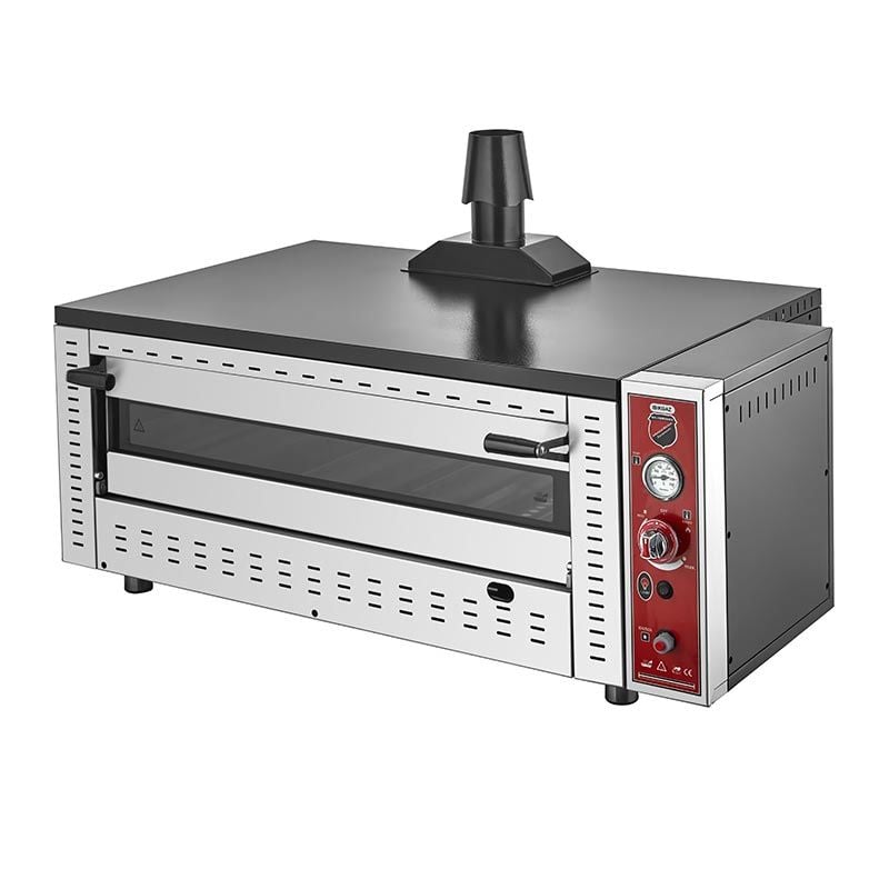 Silverinox 30 cm x 9 Pizza Kapasiteli Tek Katlı Pizza Fırını, Doğalgazlı, PF-92 G