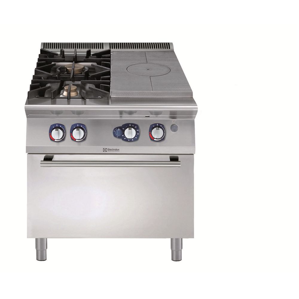 Electrolux 900XP Gazlı Kapalı Ateş Kuzine+2 Açık Ateş Ocak, Gazlı Fırınlı, 800 mm, 391020