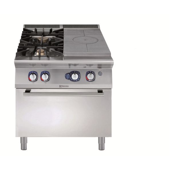 Electrolux 900XP Gazlı Kapalı Ateş Kuzine+2 Açık Ateş Ocak, Gazlı Fırınlı, 800 mm, 391020