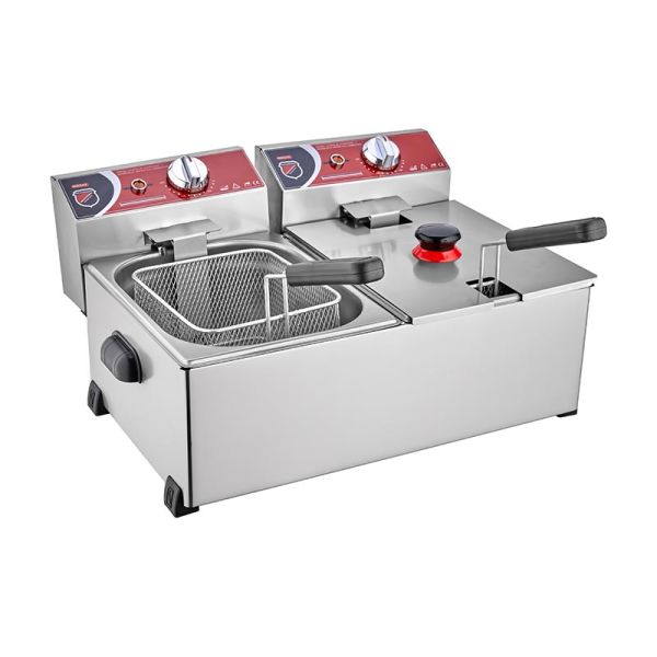 Silverinox Fritöz, 5+5 L, Elektrikli, 2143