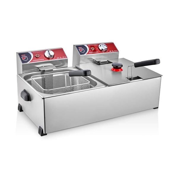 Silverinox Fritöz, 8+8 L, Elektrikli, 2701