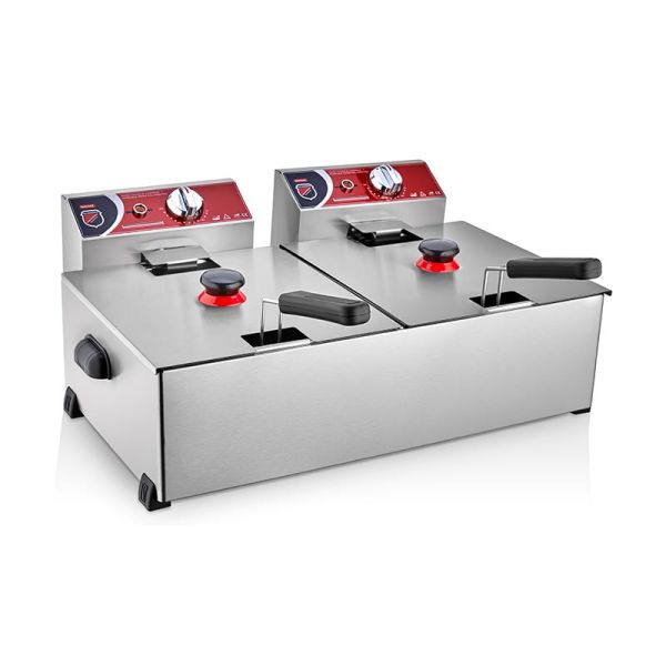 Silverinox Fritöz, 8+8 L, Elektrikli, 2701