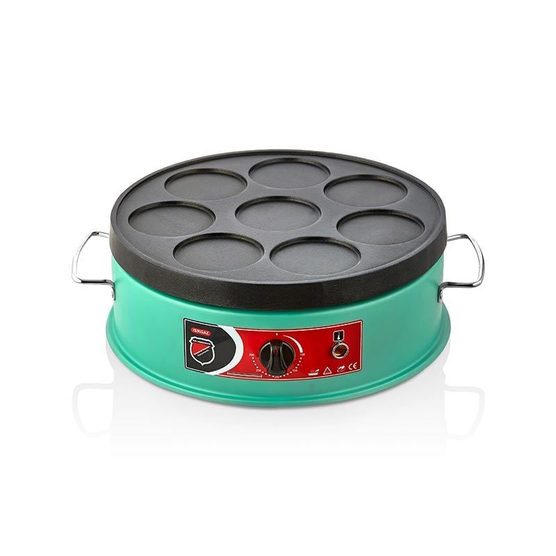 SilverInox Pankek Makinesi, 40 cm, Elektrikli, Yeşil, PNK-02