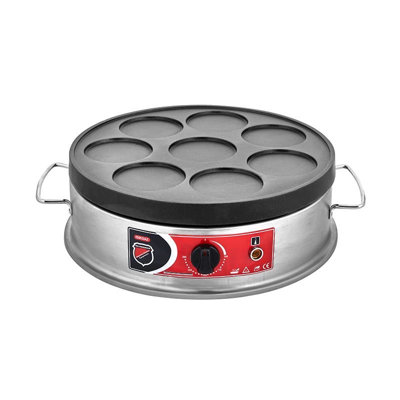 SilverInox Pankek Makinesi, 40 cm, Elektrikli, Gri, PNK-03