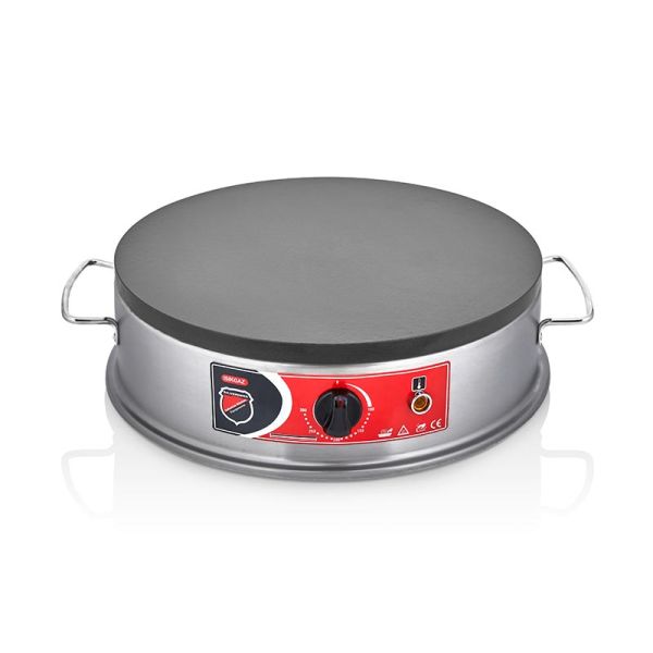 SilverInox Krep Makinesi, 40 cm, Elektrikli, Gri, CRP-03