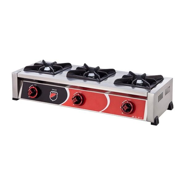 SilverInox 3 Gözlü Set Üstü Mini Ocak, Doğalgazlı Ce, 2906