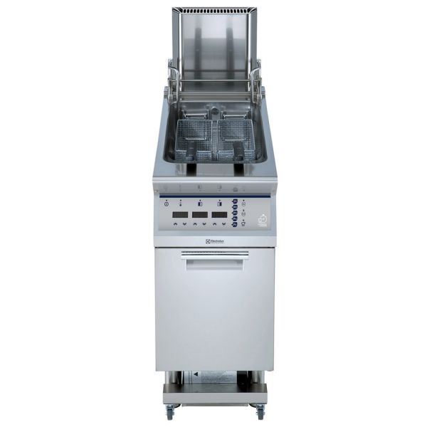 Electrolux 23-lt Elektrikli Fritöz, 1 ''V'' Tip Hazneli, Elektronik Kontrol, Yağ Filtreleme, 40x93x85 cm, 391345