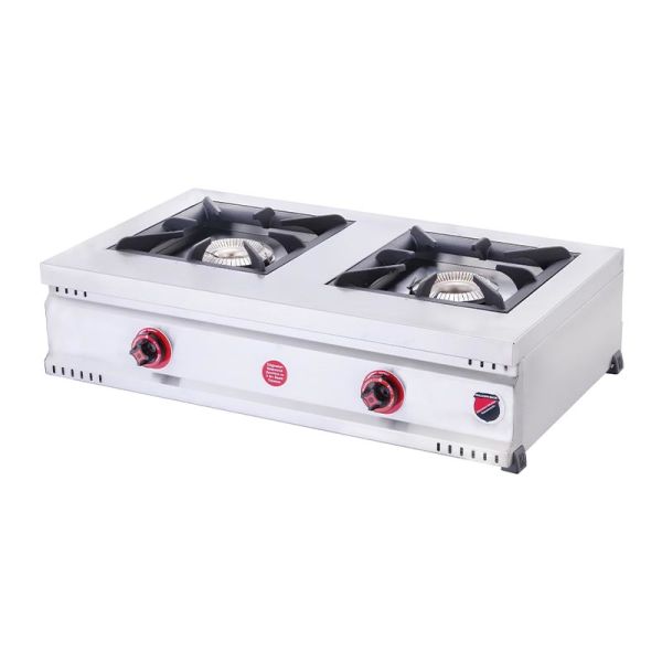 SilverInox Set Üstü 2 Gözlü Midi Ocak, 90x60x25 cm, LPG'li, MD-2G