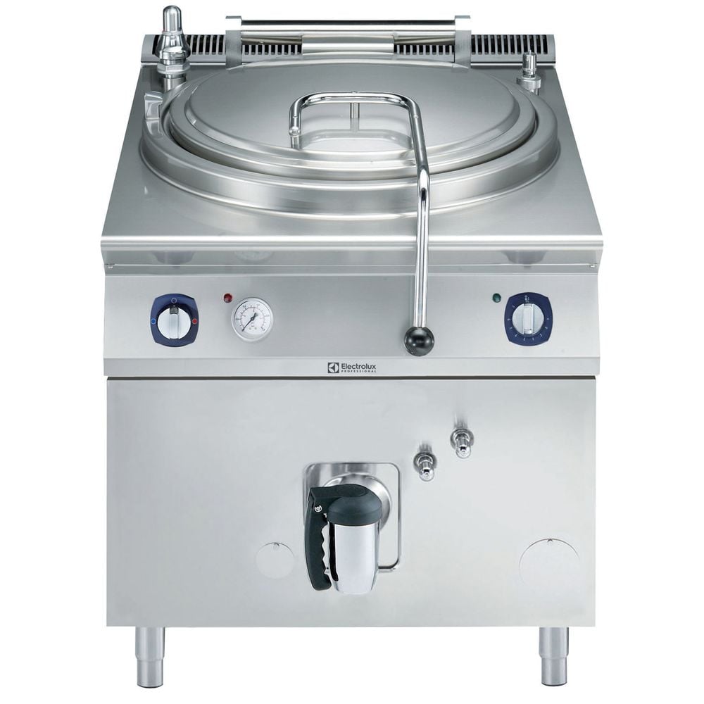 Electrolux Gazlı Silindirik Kaynatma Kazanı-100Lt, İndirek Isıtma, 80x93x85 cm, 391100