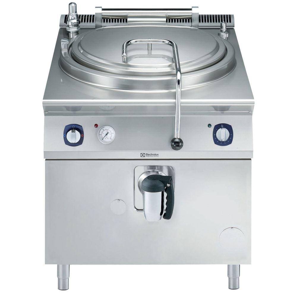 Electrolux Gazlı Silindirik Kaynatma kazanı-100Lt, İndirek Isıtma-Otomatik Su Dolumu, 80x93x85 cm, 391101