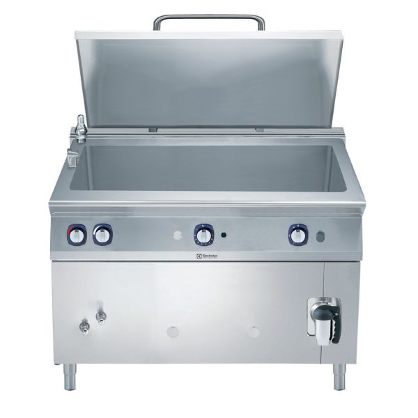 Electrolux Gazlı Dikdörtgen Kaynatma Kazanı-250Lt, İndirek Isıtma, 120x93x85 cm, 391105