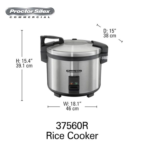 Hamilton Beach 37560R Seri Rice Cooker Pirinç Pişirici, 14 L