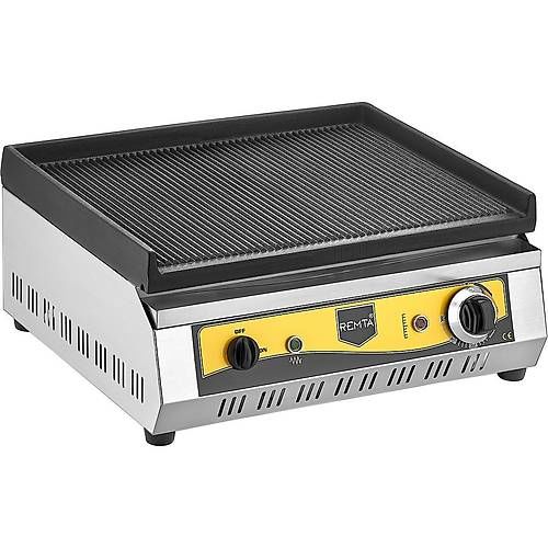 Remta Tam Oluklu Döküm Grill Izgara, 50 cm, Elektrikli RS94
