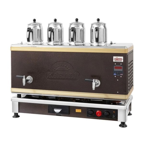 Ateşe Titanium Statik Akıllı Dijital Çay Kazanı - 6 Demlikli - TSGE06