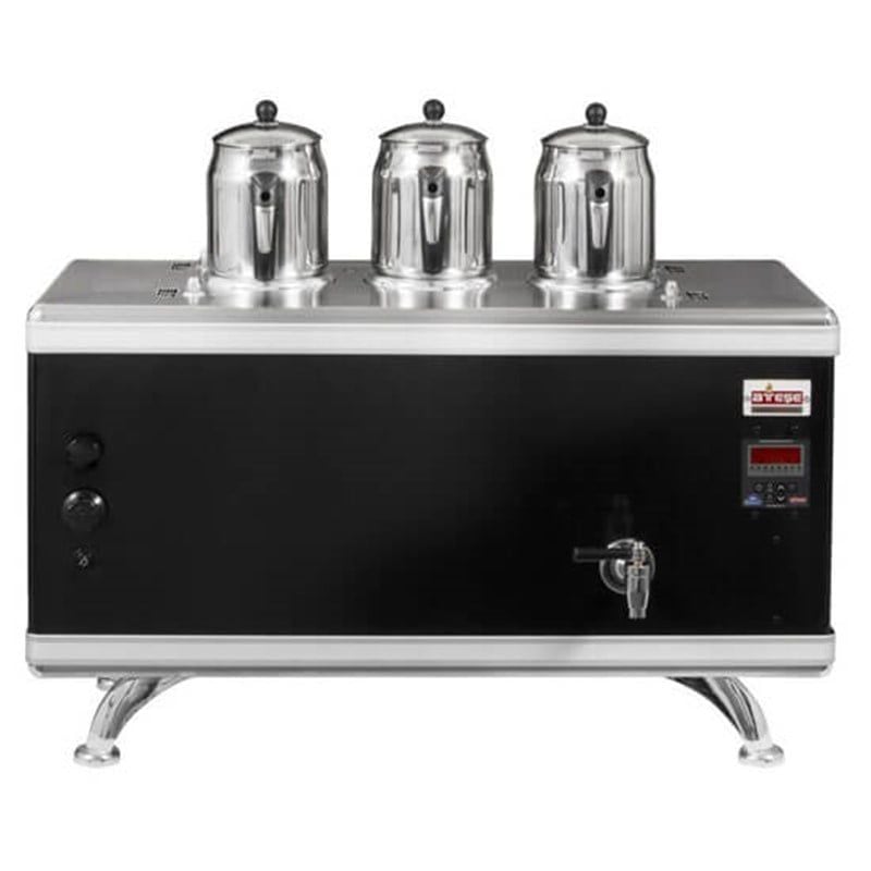 Ateşe Titanium Compact Akıllı Statik Çay Kazanı - 4 Demlikli - TCSGE04