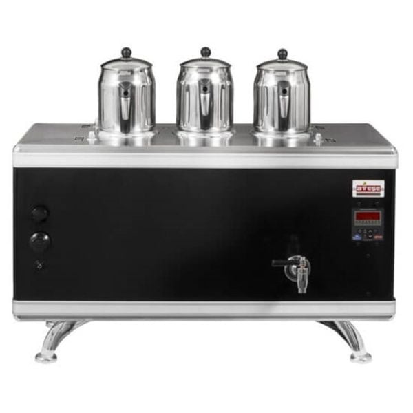 Ateşe Titanium Compact Akıllı Statik Çay Kazanı - 4 Demlikli - TCSGE04