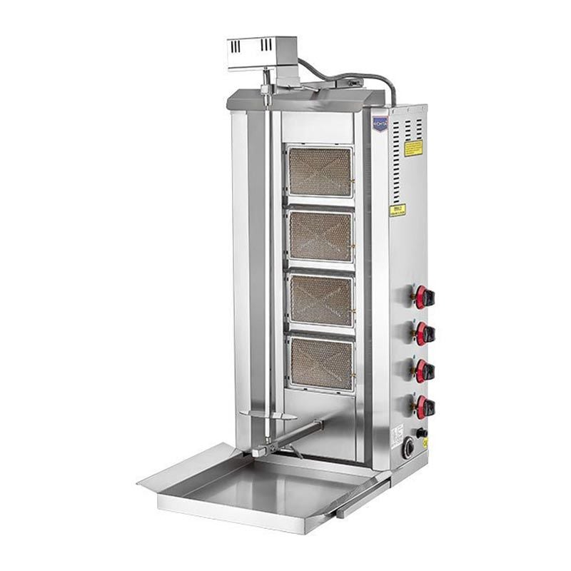 Remta 4 Radyanlı Üstten Motorlu Döner Ocağı, Gazlı D08(M)