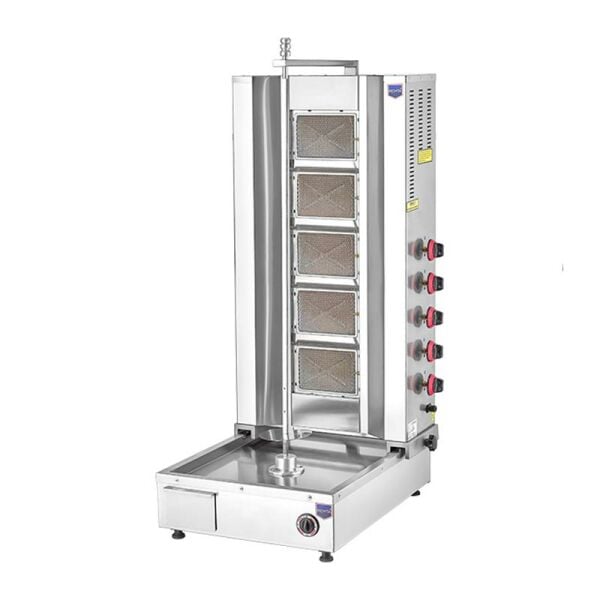 Remta 5 Radyanlı Alttan Motorlu Döner Ocağı, Gazlı D10(A)