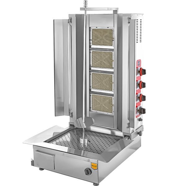 Remta 4 Radyanlı Alttan Motorlu Döner Ocağı, Gazlı D08(A)