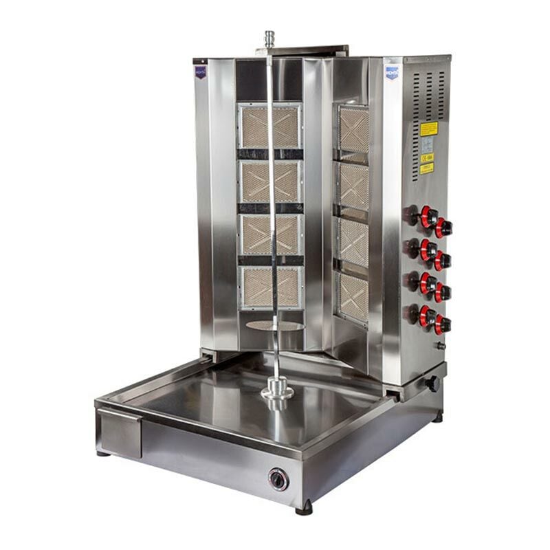 Remta V Model 8 Radyanlı Alttan Motorlu Döner Ocağı, Gazlı D14(A)