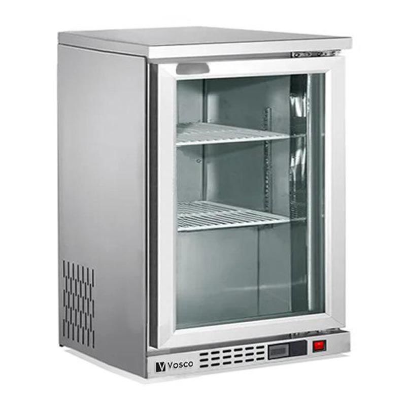 Vosco Tek Kapılı Bar Arkası Şişe Soğutucu Dolap, 138 L, Gri,  VBB-G150